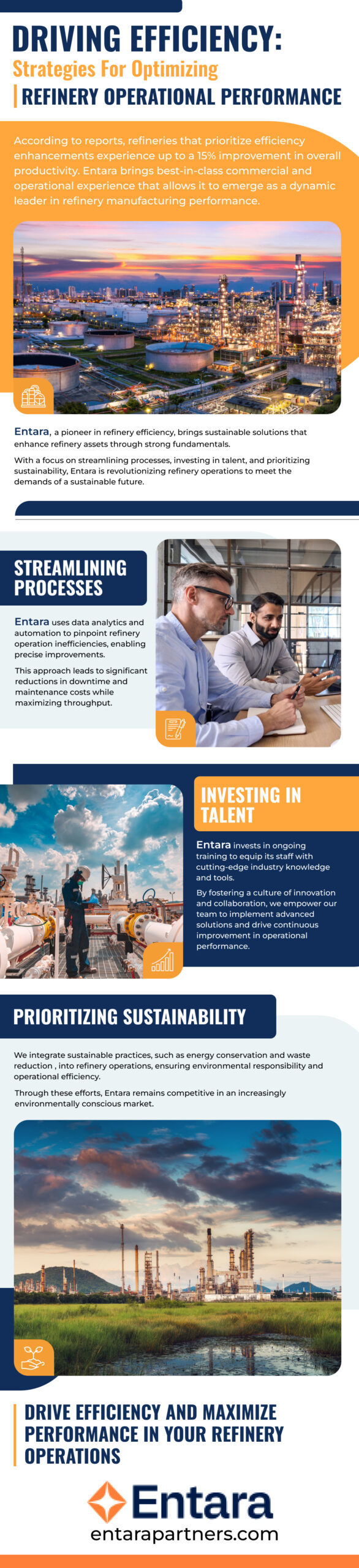 infographic on refinery performance